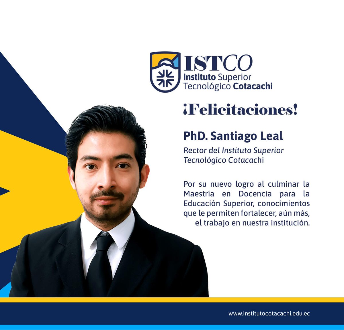 Nuevos logros que contribuyen al desarrollo de nuestra institución ✅

¡Felicitaciones Santiago Leal !