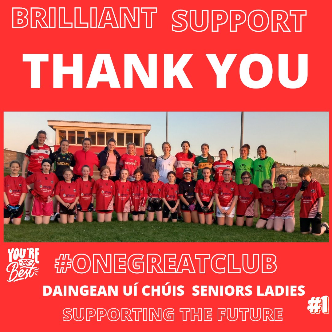 PeilBanDaingean's tweet photo. This is what it's all about......
Huge thank you to our fabulous senior ladies for their encouraging words and support this evening for our u12s.Showing them what their club is all about.
#onegreatclub #amazingladies #supportingthefuture #onebigfamily https://t.co/5TpKU7H79w