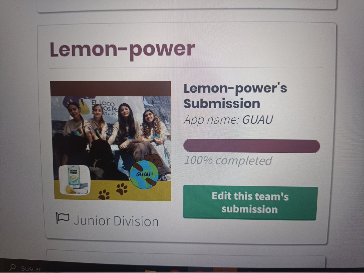 LemonPower10's tweet photo. 👍Objetivo cumplido 🥳
Nos vemos el 20 Mayo en el Evento Regional, para conocer al resto de equipos👌
#TechnovationGirls #Technovation @technovation @TechnovationMur https://t.co/58Cu9MKj9A