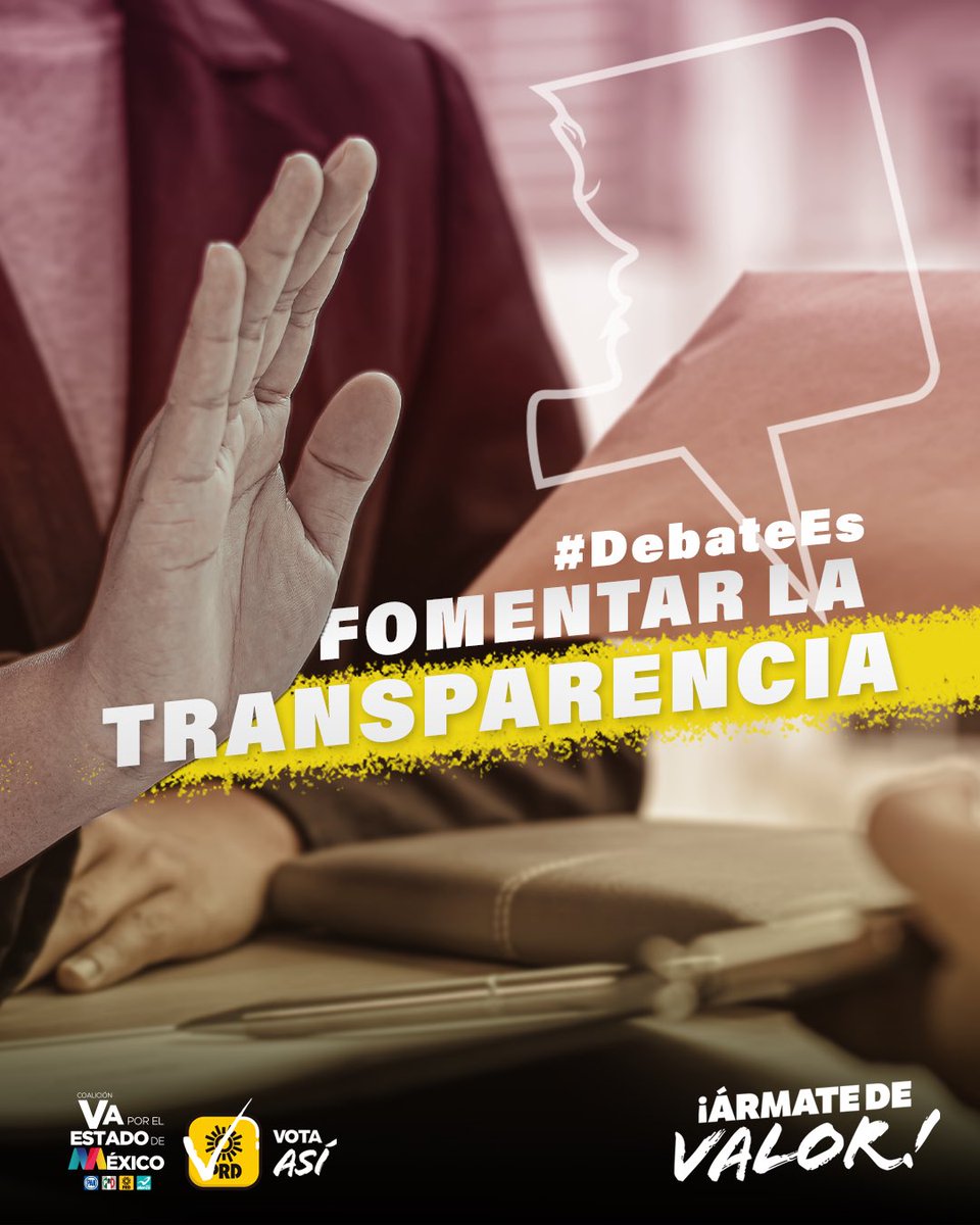 PRDEstado's tweet photo. En PRD creemos que los debates son una herramienta esencial para dar voz a la ciudadanía y fomentar un diálogo constructivo. #VotaPRD #AleGobernadora #DebateEs https://t.co/70LZwoSGGn