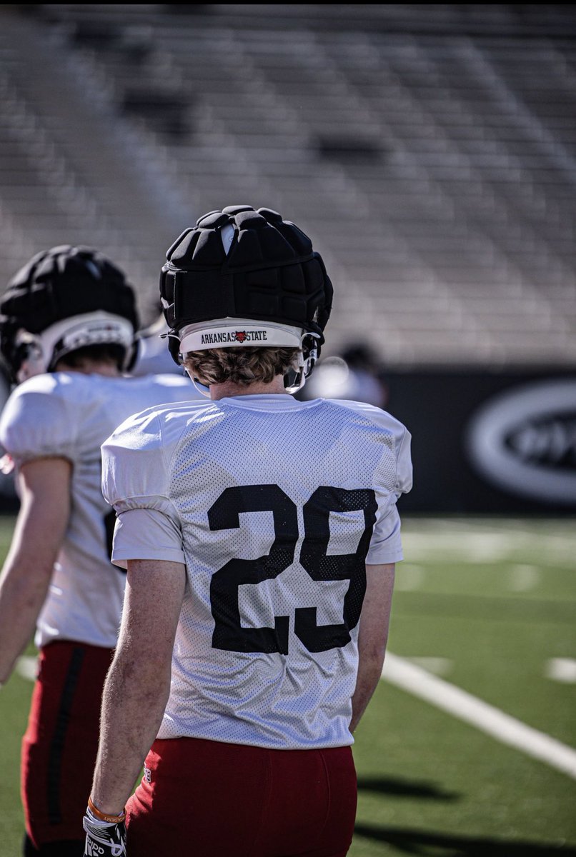 BrodyMckinnon9's tweet photo. I will be entering the transfer portal with 4 years of eligibility left. Thank you Arkansas State.
6’0 Ft 182Lb Wr 
@CoachRichieMize https://t.co/weBGurFYxk