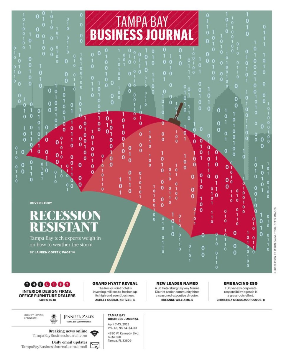 Super delayed thanks to being OOO, but didn't want to let this <a href="/TBBJnewsroom/">Tampa Bay Business Journal</a> cover story pass by — if you haven't read it yet, now's your chance 👀 bizjournals.com/tampabay/inno/… for <a href="/TampaBayInno/">Tampa Bay Inno</a>