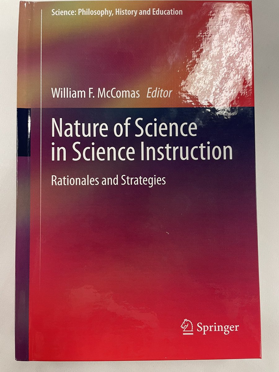 SpringerEdu's tweet photo. William McComas is very proud with his book Nature of Science in Science Instruction. Come and have a look at the Springer table at  #NARST23 salon A https://t.co/gKtgjviMIX