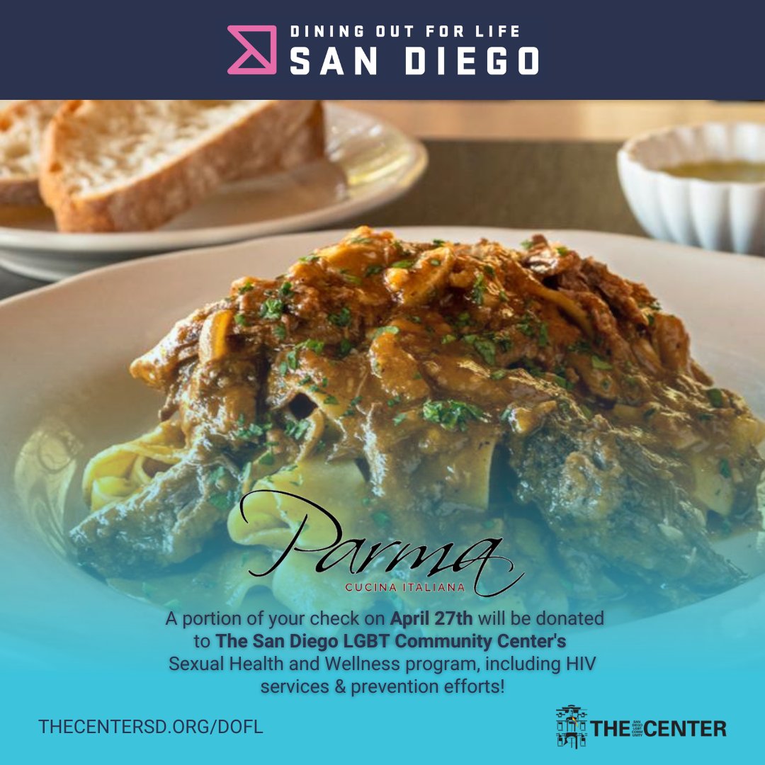 LGBT Center San Diego (@lgbtcenter) on Twitter photo ๐ด ๐ We are so excited to share some of the amazing restaurants that will be a part of #DOFLSD show some love to...
โ Grind House
๐ณ <a href="/KensingtonCafe/">Kensington Cafe</a>
โ <a href="/LibertyCallDist/">Liberty Call Distilling</a>
๐ง @parmahillcrest
๐ For more info, visit: TheCenterSD.org/DOFL ๐ด ๐ We are so excited to share some of the amazing restaurants that will be a part of #DOFLSD show some love to...
โ Grind House
๐ณ <a href="/KensingtonCafe/">Kensington Cafe</a>
โ <a href="/LibertyCallDist/">Liberty Call Distilling</a>
๐ง @parmahillcrest
๐ For more info, visit: TheCenterSD.org/DOFL