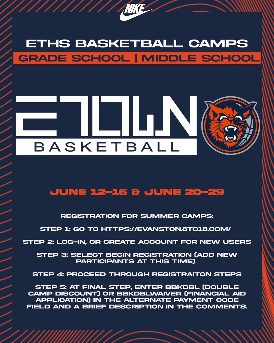 𝐂𝐚𝐦𝐩 𝐢𝐬 𝐰𝐡𝐞𝐫𝐞 𝐢𝐭'𝐬 𝐚𝐭.

Any gym rats in the town?!?!? Beardsley is the spot to be this summer! 

🏀Day Camp  |  June 12 - 16
🏀Skills &amp; Fundamentals Camp |  June 20 - 29 (M-Th)

Register: evanston.8to18.com
Flyer: tinyurl.com/4umt3kdj