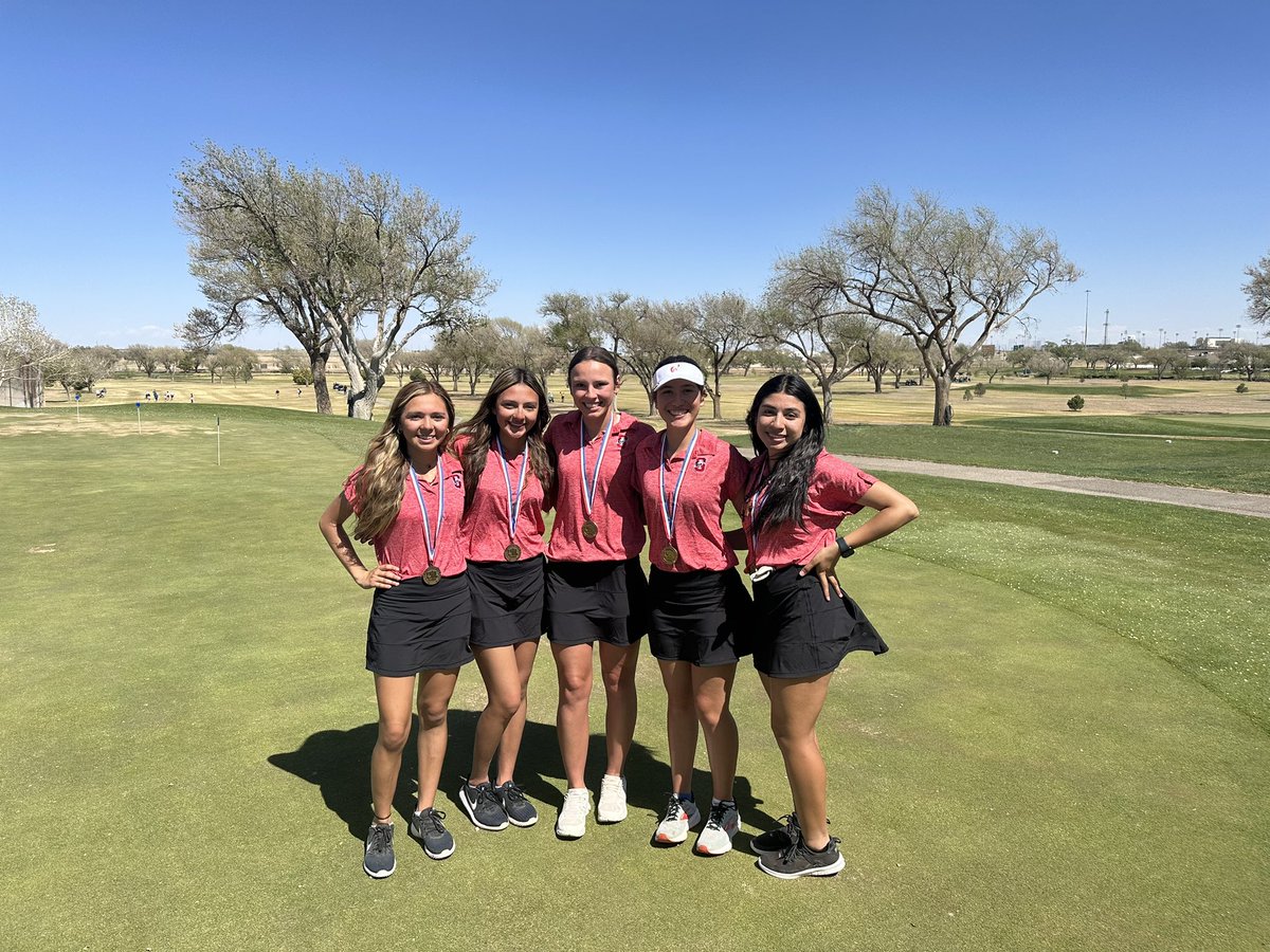 coachbweston's tweet photo. Girls get 3rd place at regional and punch there ticket to the state golf tournament. #bronconation https://t.co/s1FRgWTrlm