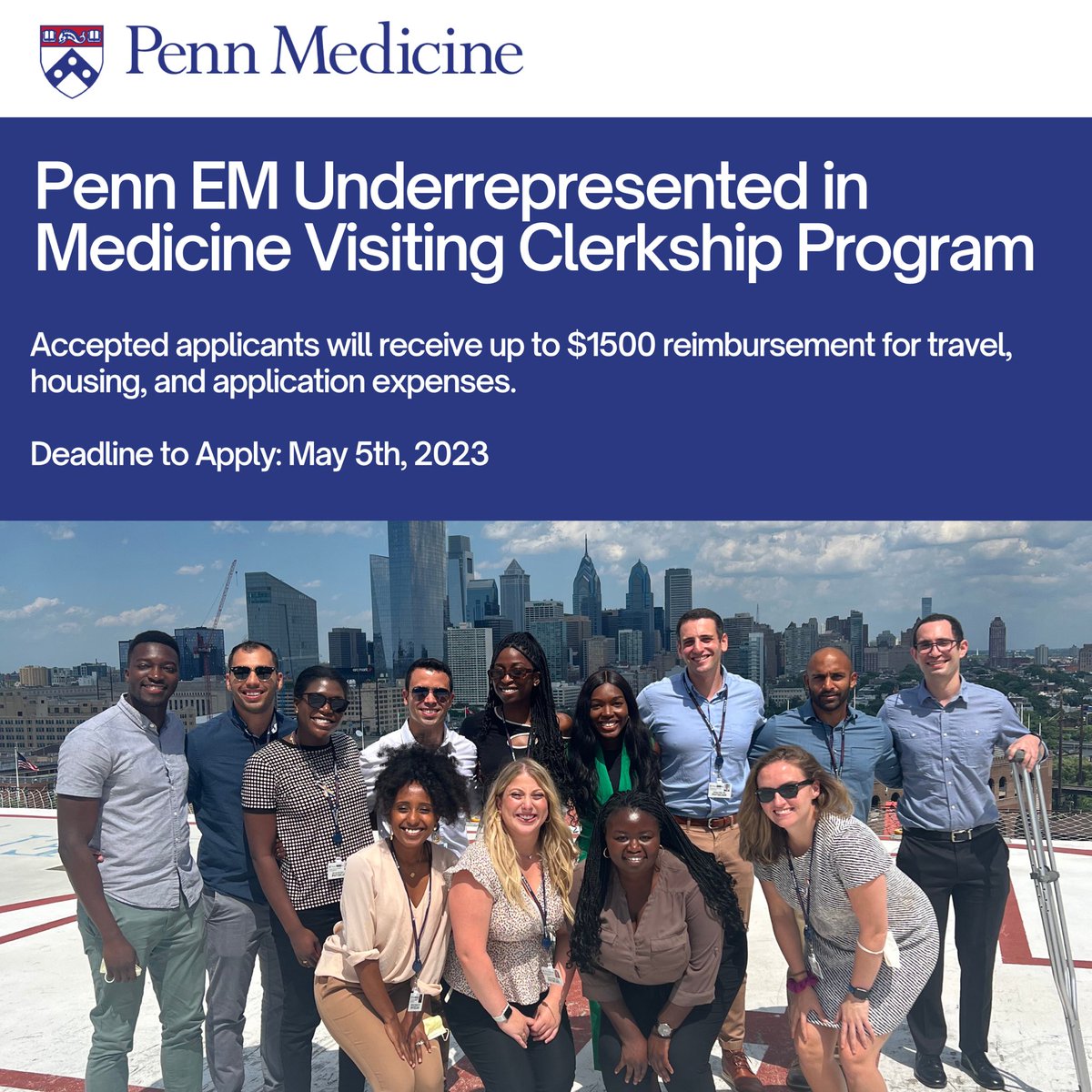 Underrepresented in medicine 📣📣 interested in an away at Penn? Apply for their URiM away rotations! Get up to $1500 to defray costs of travel/housing/applications. allianceofminorityphysicians.org/penn-urim-visi…