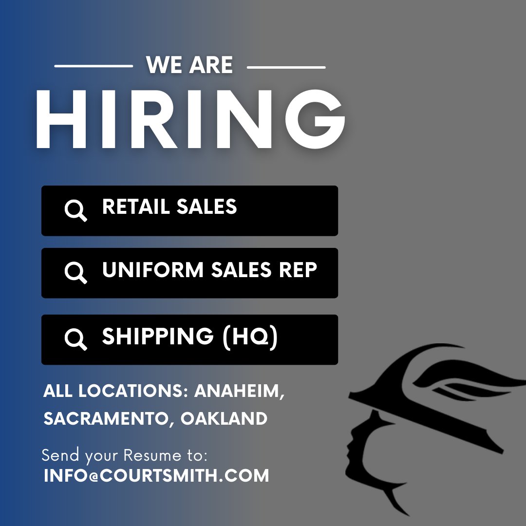 Join our team and be part of something special. Send your resume to info@courtsmith.com.