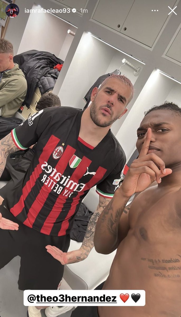 theMilanZone_'s tweet photo. ZITTITI 
@RafaeLeao7 x @TheoHernandez https://t.co/rxrVcEVBFK
