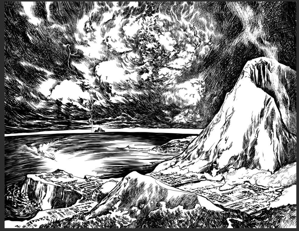 BQComics's tweet photo. Inks by @SpandriMelissa for the sequel series to The Trident of Aurelia. Stoked to get all this new art coming in. #worldbuilding #battlequestcomics https://t.co/q1HXh2xU1C