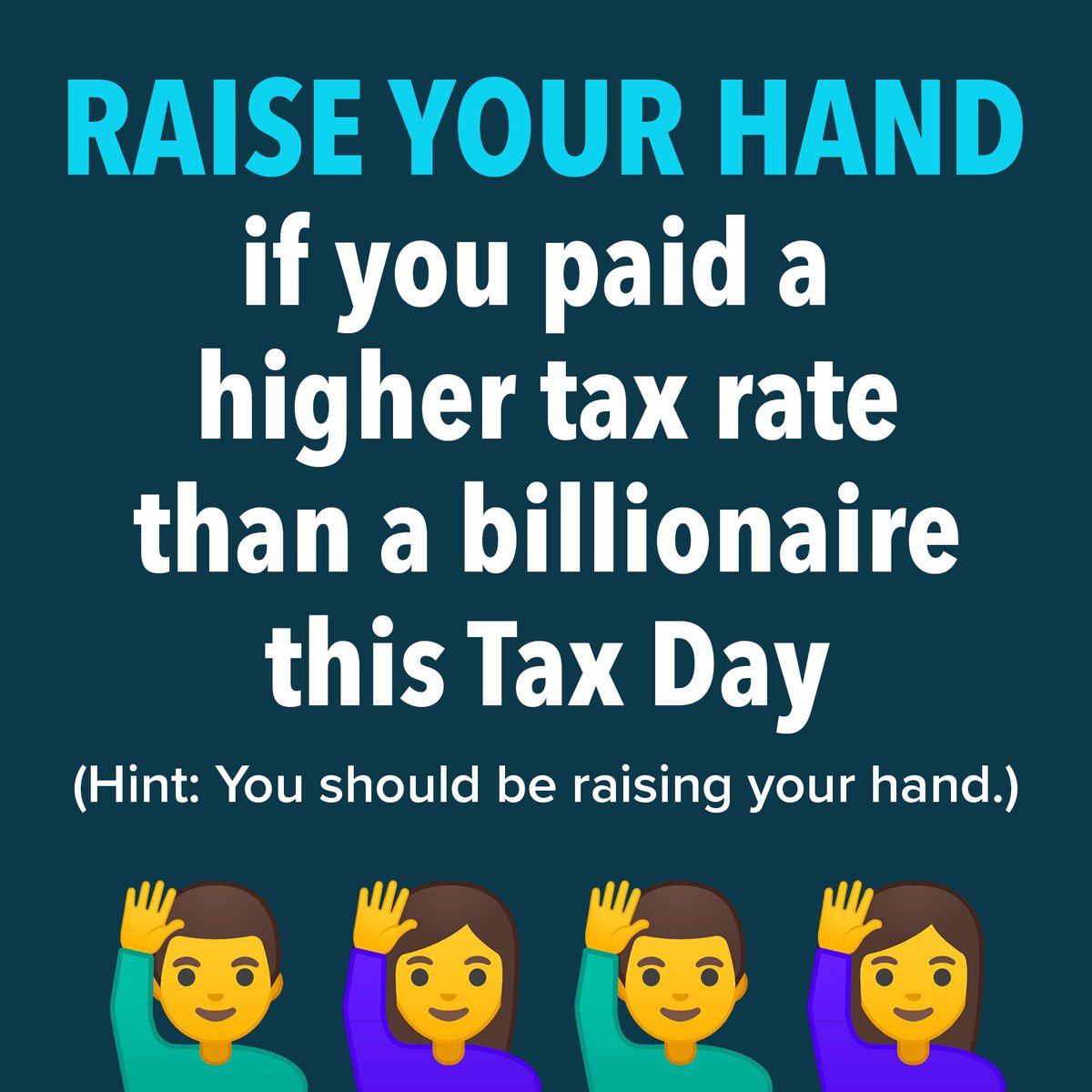 happy #taxday, tax the rich.