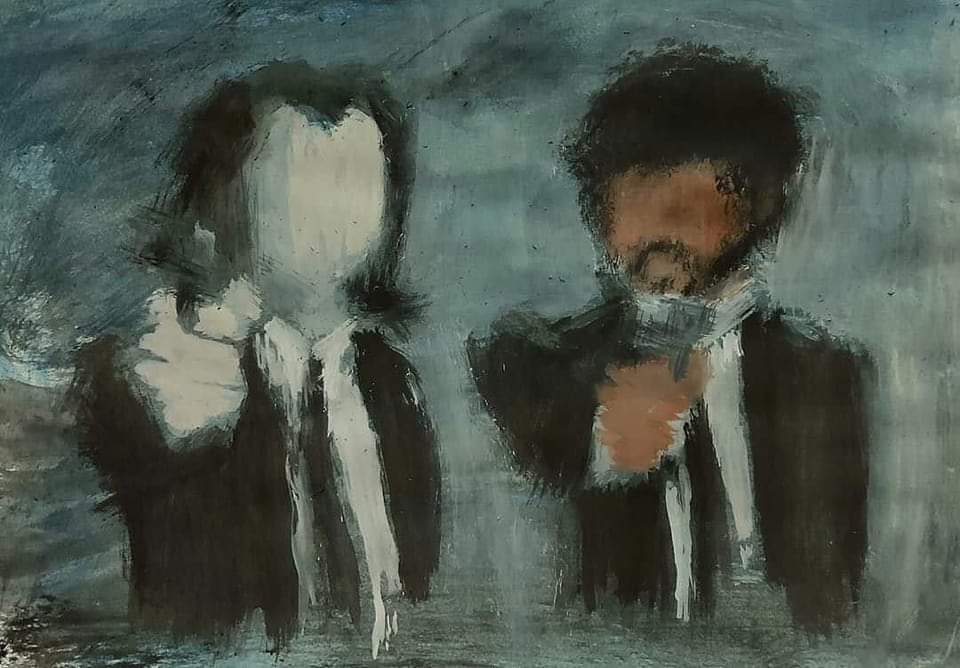 TarantinoWorld's tweet image. Pulp Fiction art. 🎨