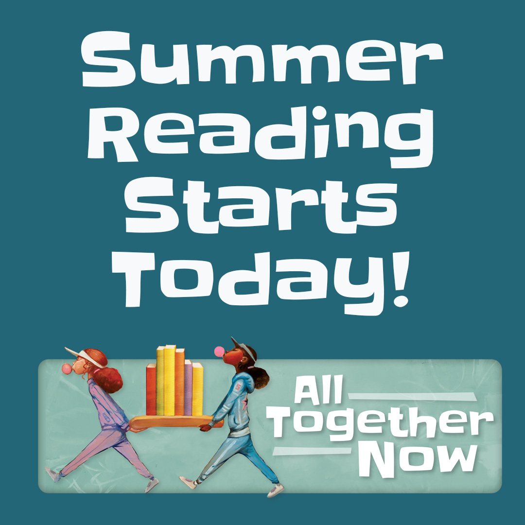 SCPublicLibrary's tweet image. We are excited to announce that Summer Reading starts today, and you are invited to our water day!!!  Come and go between 10AM - Noon.
#AllTogetherNowAtTheLibrary #AllTogetherNowCSLP #CSLPreads