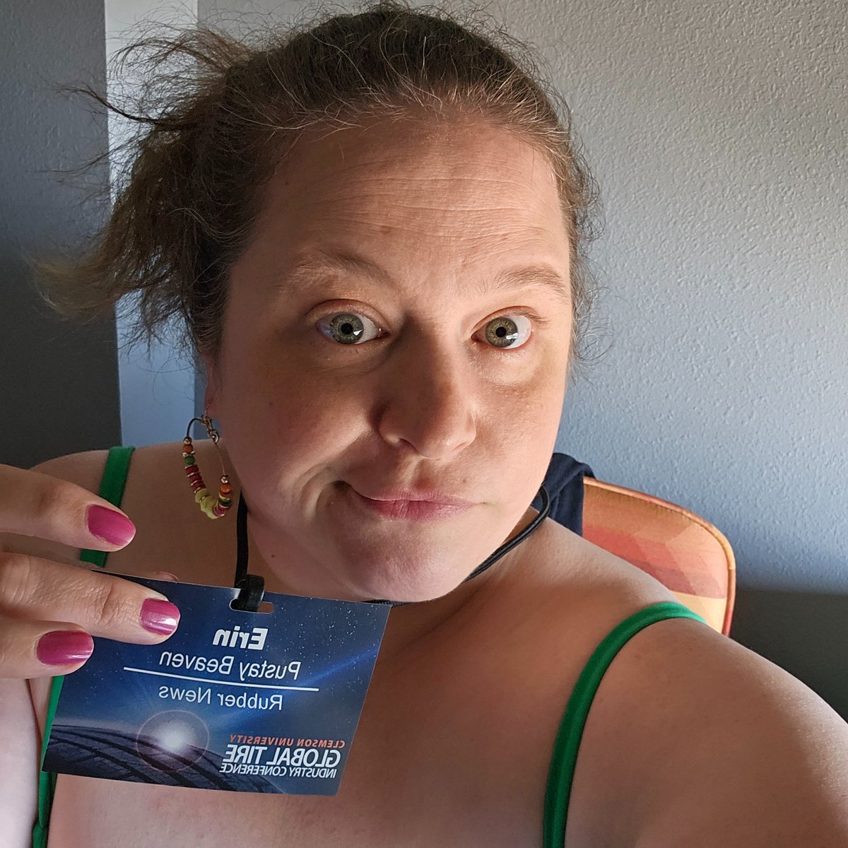 Planes catching fire. Canceled flights. 2 a.m. not-murdery Uber rides where the driver tells you he has to go "off route for a bit to get gas." Not today, Satan. 

Clemson Tire Conference. Day 1. In the books.