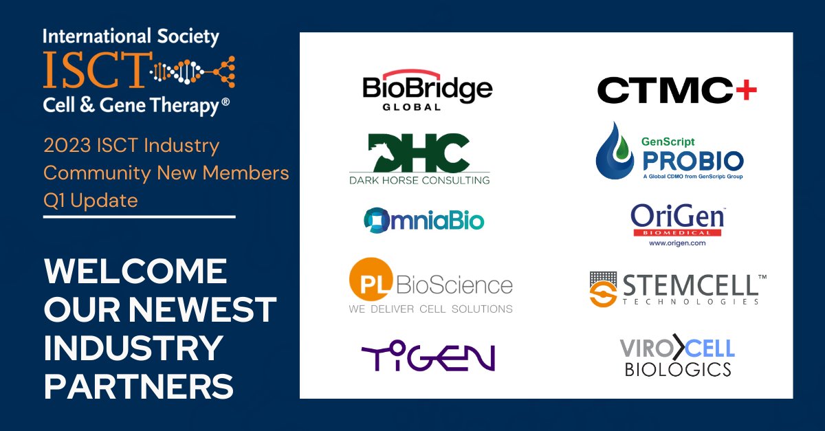 ISCTglobal's tweet photo. ISCT is thrilled to introduce the ten new Companies that joined our international industry community in Q1 of 2023. 

Interested in joining the industry community?

Learn more about the benefits and how to get involved through the link below:
https://t.co/ew7zpq5z9K

#ISCTGlobal https://t.co/FnwHhW0eD3
