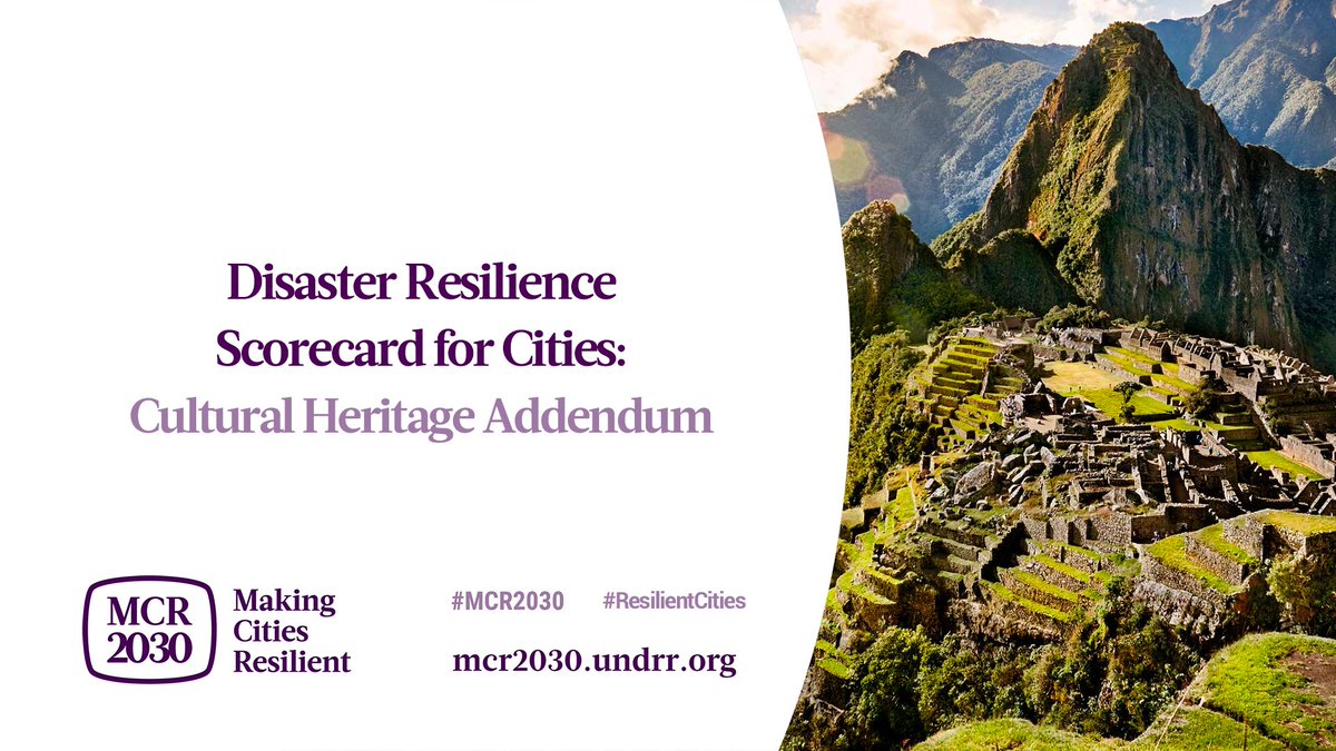 UNDRR_Americas's tweet photo. Understanding the impacts of risk on cultural heritage is a need!

#MCR2030 launched a Cultural Heritage Addendum to the Disaster Resilience Scorecard for Cities, aiming to integrate #DRR &amp; resilience strategies with cultural heritage. 🔗 https://t.co/etij27WONv

#MonumentsDay https://t.co/6iY3OSA3iS