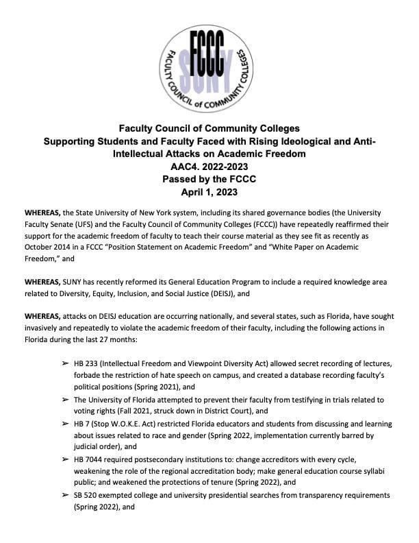 SUNY FCCC tweet media