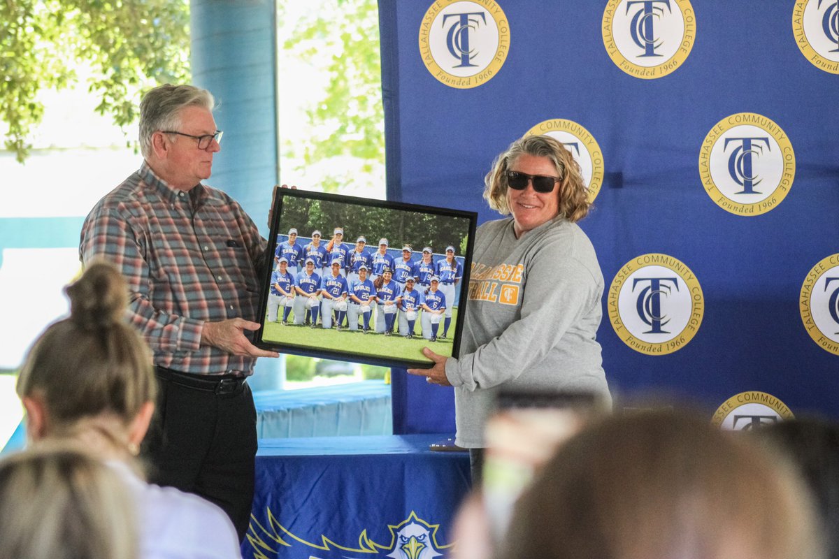 TSCeagles's tweet photo. Thank you to everyone who came out to celebrate Softball head coach, Patti Townsend! Coach Patti has been an integral part of TCC Athletics for the past 20 years and her leadership will be greatly missed! 🦅👏 #LeaveALegacy https://t.co/fhYkrdHft3