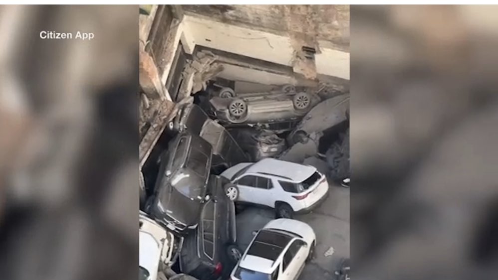 shaq_omari's tweet image. Officials said at least three people pulled from the garage are being treated for injuries.

•#PaceUniversity announced classes are canceled. 

#NewYorkCity