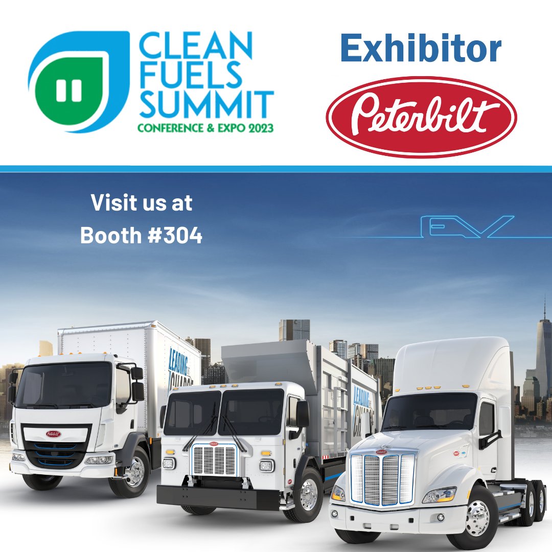 PeterbiltMotors's tweet photo. Peterbilt is exhibiting at the Clean Fuels Summit hosted by @Louisianacleanfuels from April 19-20! Visit us at Booth #304 to learn more about Peterbilt's role in the alternative fuel industry.
#PeterbiltPride #PeterbiltEV https://t.co/IMVjOrxuHI