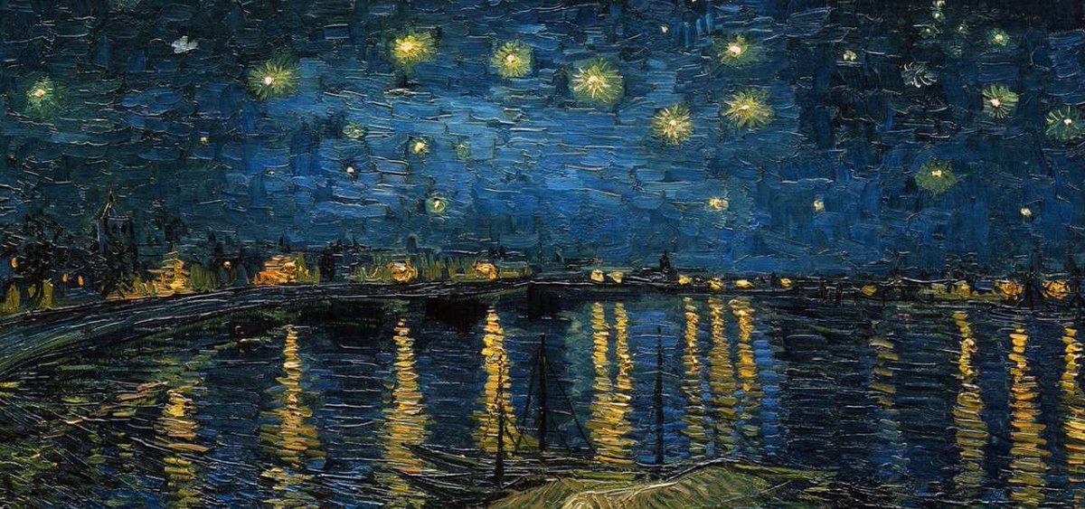 Se esprimi un desiderio è perché vedi cadere una stella, se vedi cadere una stella e perché stai guardando il cielo, se stai guardando il cielo è perché credi ancora in qualcosa. Bob Marley 💙#TeneraÈLaNotte #DonneInArte #SalaLettura Vincent van Gogh