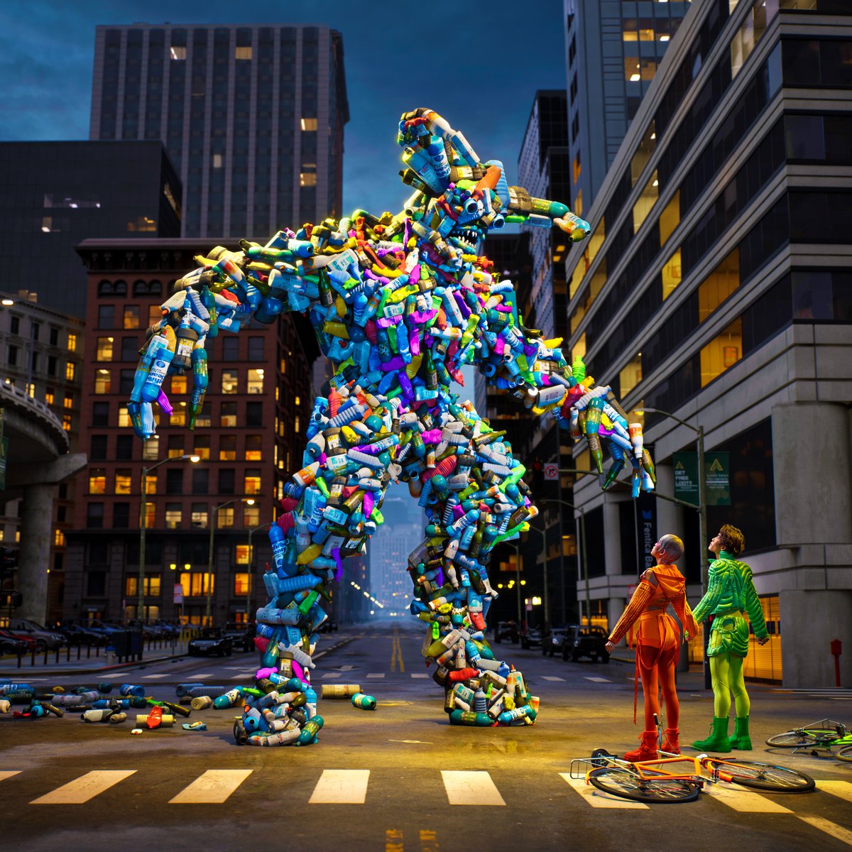 PLASTIC MONSTER VS US ⚡️⚡️⚡️