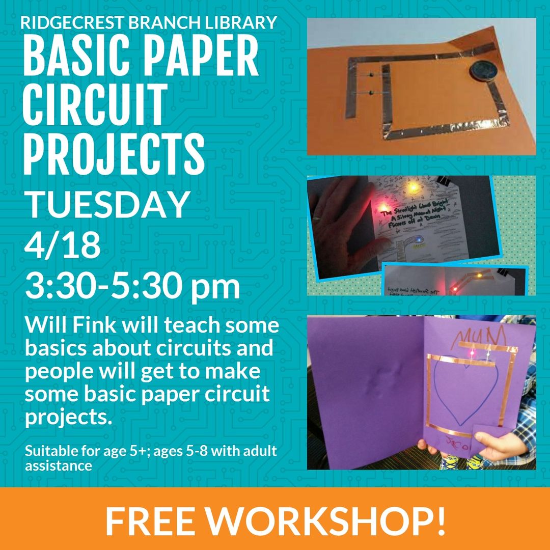LocalEdgeAds's tweet image. Today at the Ridgecrest Branch Library!!
#circuit #learnthebasics #ridgecrestbranchlibrary #localedgeads #wherewepromoteyou
