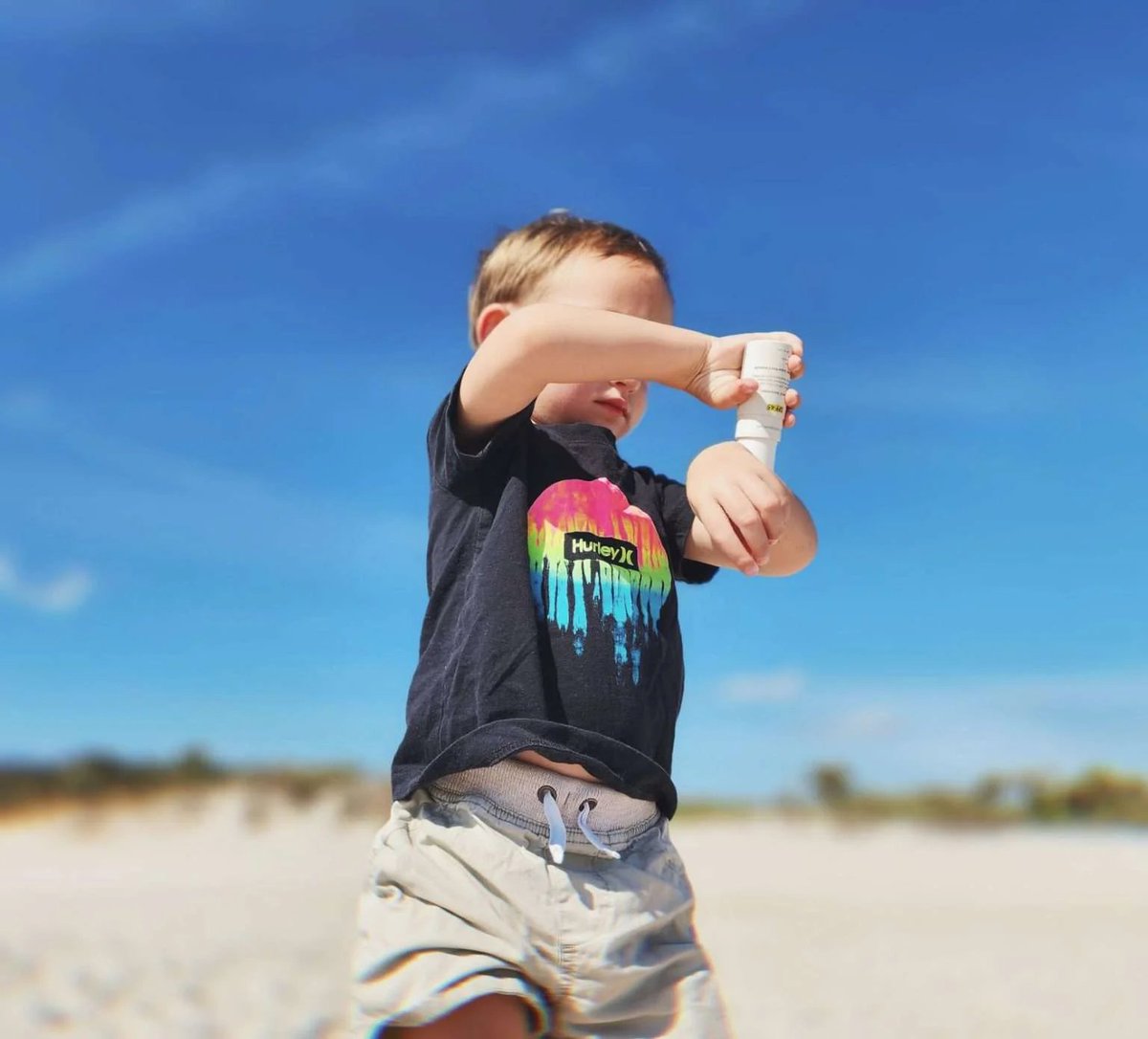 Keep your family's skin healthy and safe with our organic sunscreen! Made with natural ingredients that are gentle on your child's skin, our sunscreen provides broad-spectrum protection against UVA and UVB rays. Our SPF 45 formula is perfect for days spent at the beach or park!