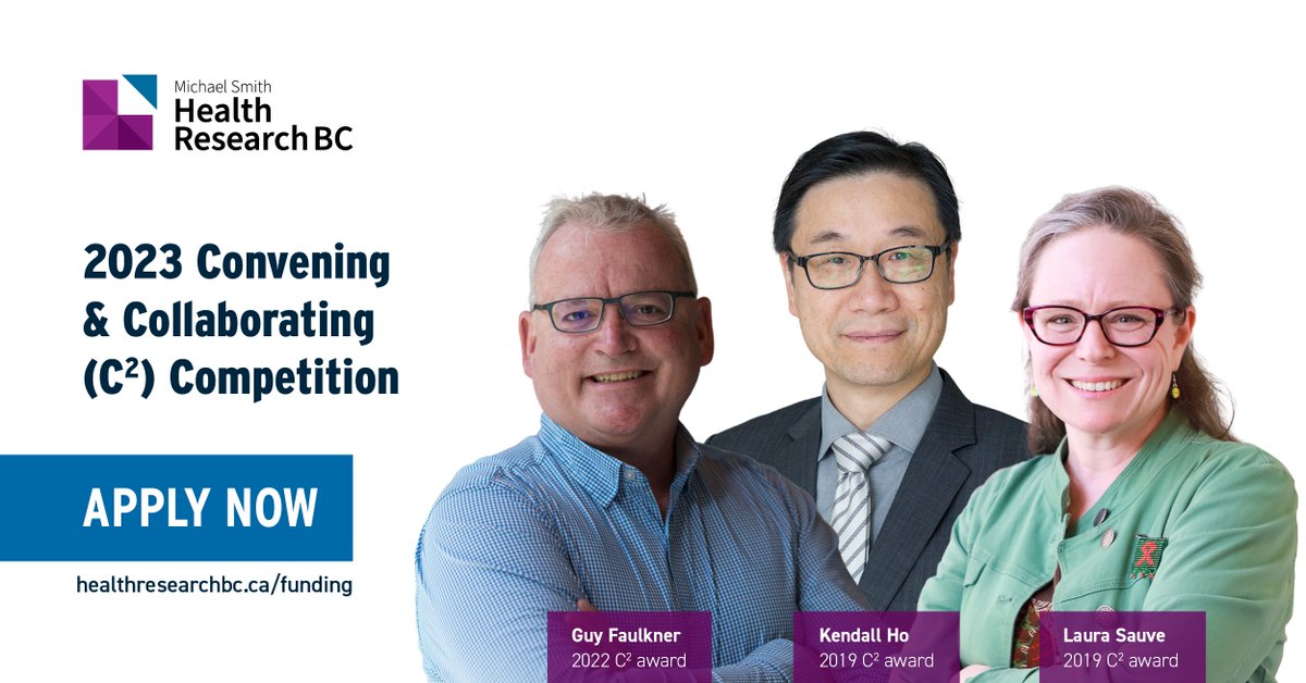 Need support to develop a research agenda, identify key research practice priorities or evaluate a peer support initiative? Apply to our C2 competition today!
healthresearchbc.ca/fundingprogram…
#KnowledgeTranslation #FundingOpportunity #Grants