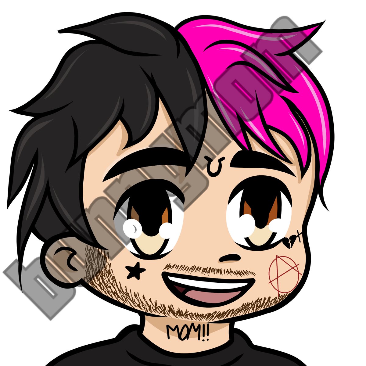 bunnymom33's tweet photo. We got a lil peep emo custom made for @ITSOKTODIEtv https://t.co/n7ZosR2LAF