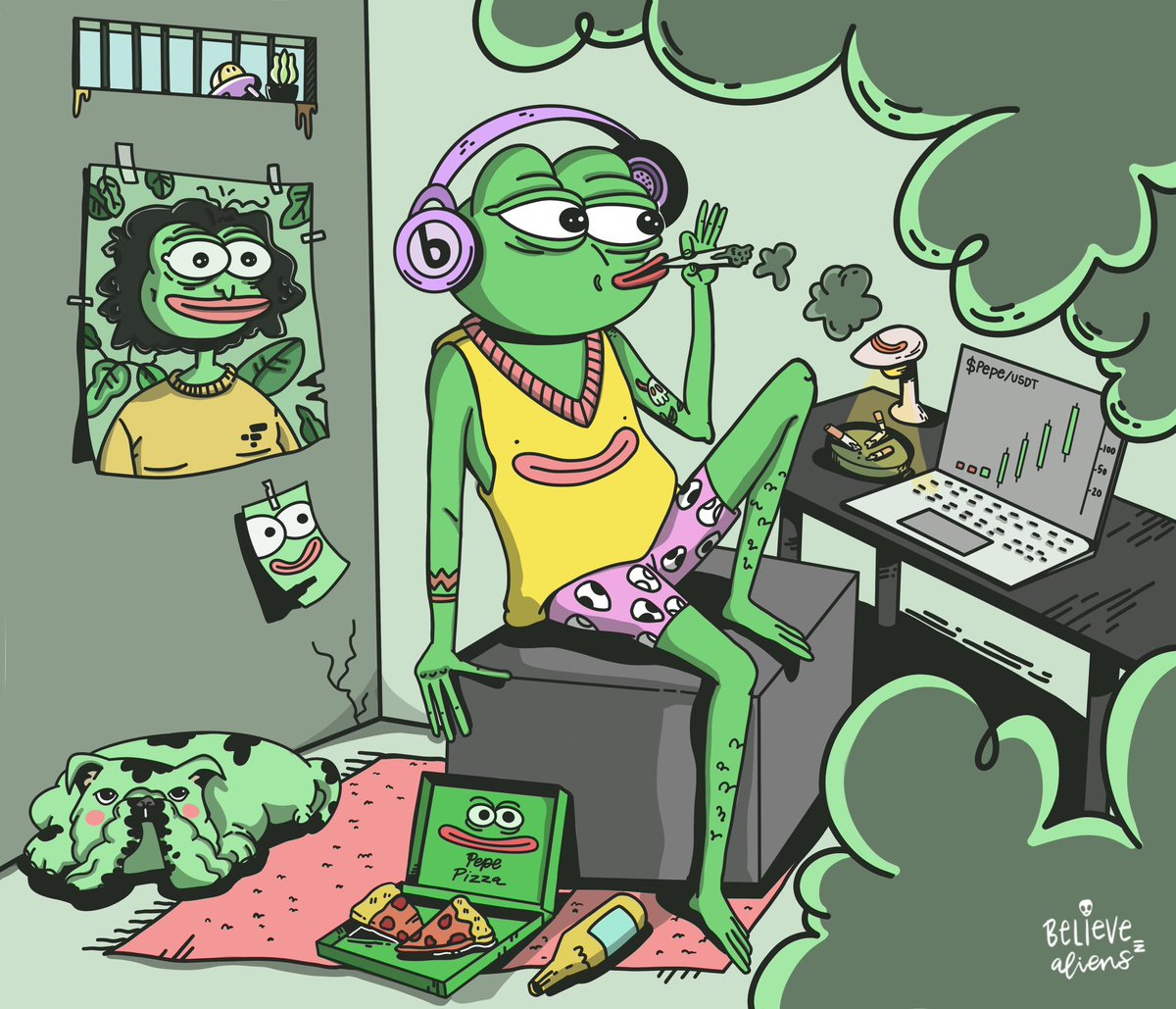 blieveinaliens's tweet photo. $pepe is on the move. Only way up! 📈

#pepe #pepecoineth 

@pepecoineth https://t.co/cgKU1PTZJw