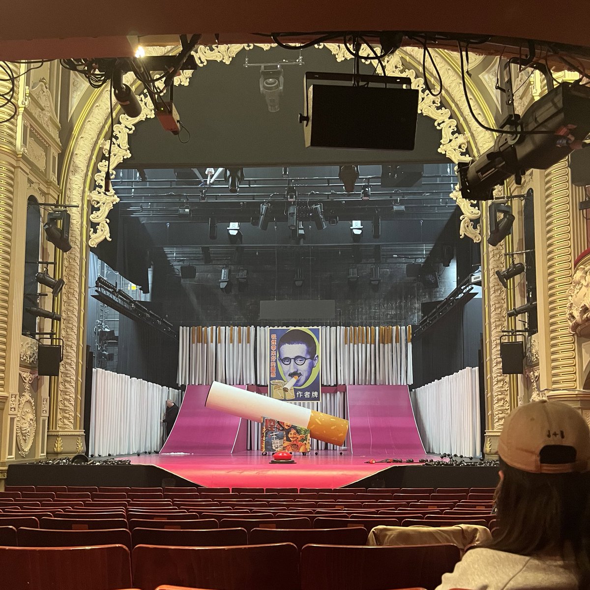 JimDeanAsh's tweet photo. The Good Person of Szechwan has landed in London and is settling in well at @LyricHammer following the run at @CrucibleTheatre.  

It’s still not the Brecht you expect. Come and say hello. 

Runs until 13 May! 😇🐸 https://t.co/NtsPSwojZ9