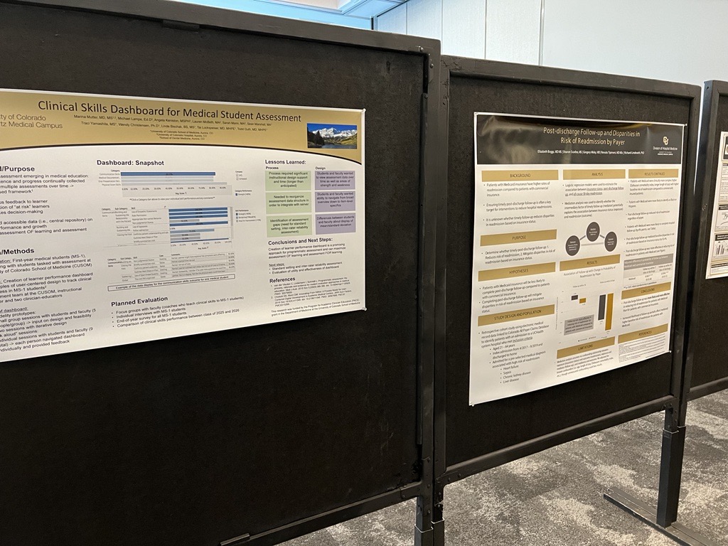 CUDivHospMed's tweet photo. The @CUDeptMedicine #Research Day Poster Session was a success! 

#CUDHM | @drlessing | @ElizabethKonon | @marina_mutter | @efboggs52 https://t.co/CtcRWK2H7P
