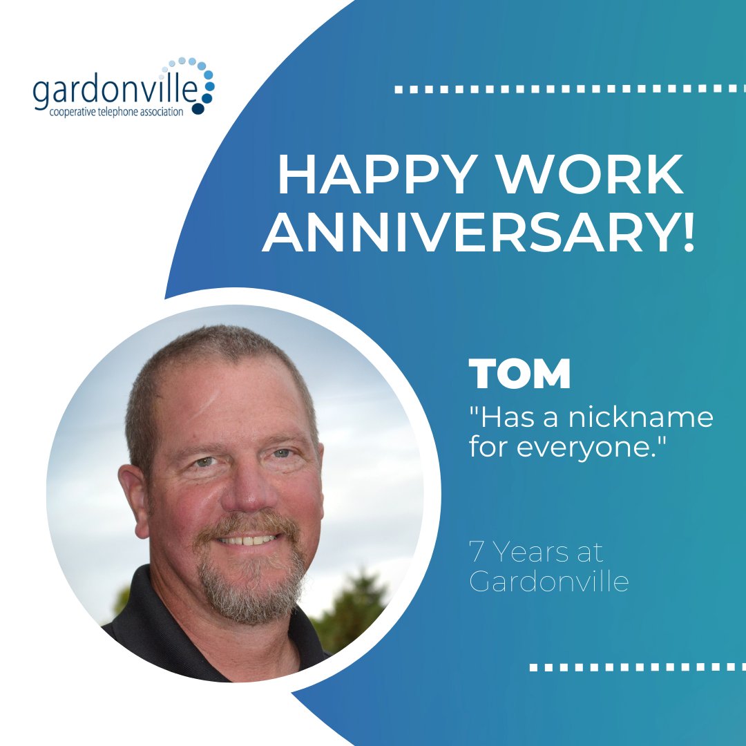 Gardonville's tweet image. Thanks for being a part of our team, Tom! #coopsbuildcommunity #homegrownconnectivity