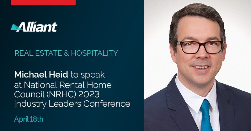 AlliantIns's tweet photo. Michael Heid joins a panel at the National Rental Home Council (NRHC) 2023 Industry Leaders Conference to discuss property management in a changing marketplace. Learn More: https://t.co/vYUEHxskXf
#AlliantInsurance #TheMoreRewardingWay #Insurance #RealEstate #Property https://t.co/3ENjq2tG6H