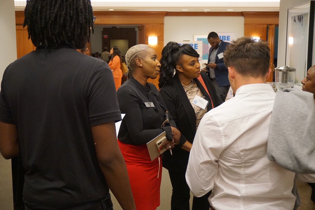 greaterCLEcc's tweet photo. Five 12th-grade students from #GCCC partner districts had the opportunity to participate in a pilot engagement at the @GCPartnership CUBE symposium today. All valued this opportunity! 
#construction #utilities #equity #careerexploration #networking @ClevelandBuilds https://t.co/5K06MRZ86l