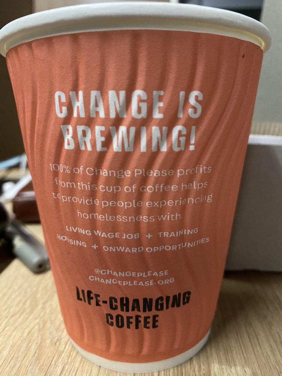 garywrobinson's tweet photo. Even the refreshments have continued to improve on the @CalSleeper. I love this. I’m keeping the cup. I’m now part of the change! @ChangePlease 
#ChangePlease https://t.co/xOo1WJPJSX