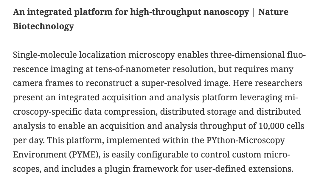 BioDecoded's tweet photo. BioDecoded Daily Digest | March 15, 2023
https://t.co/IEjnuS3zZr
#Bioinformatics #SingleMoleculeLocalizationMicroscopy https://t.co/TCFD7N4PUg