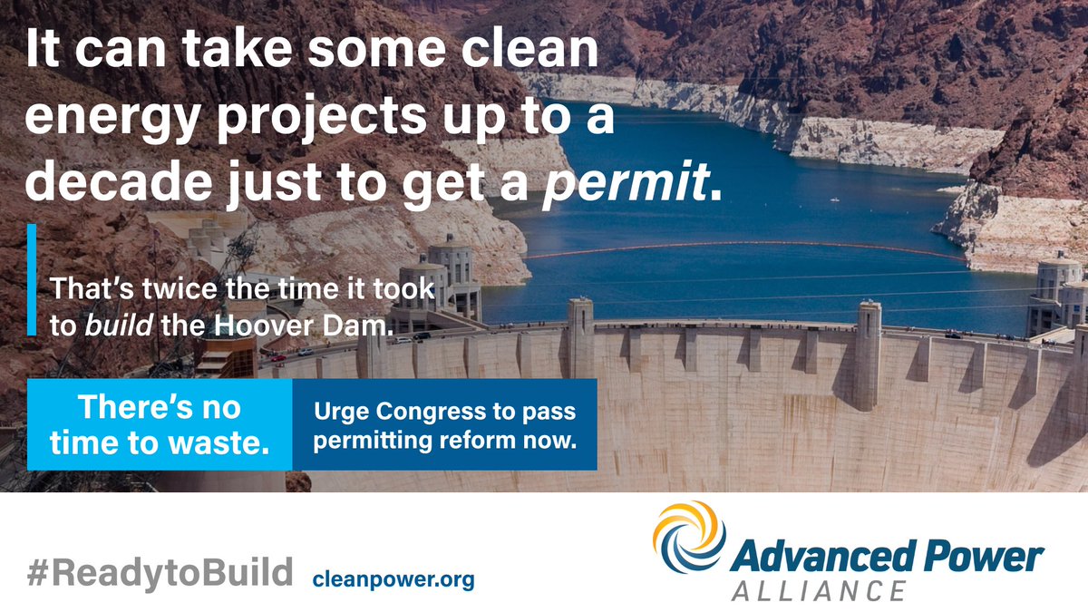 Without reasonable #PermittingReform, an estimated 100 GW of clean energy projects are at risk of significant delay, representing:
🔹$100 billion+ of lost investment
🔹150,000 lost American jobs
🔹Delayed energy independence from foreign sources

#ReadytoBuild #ACPW23