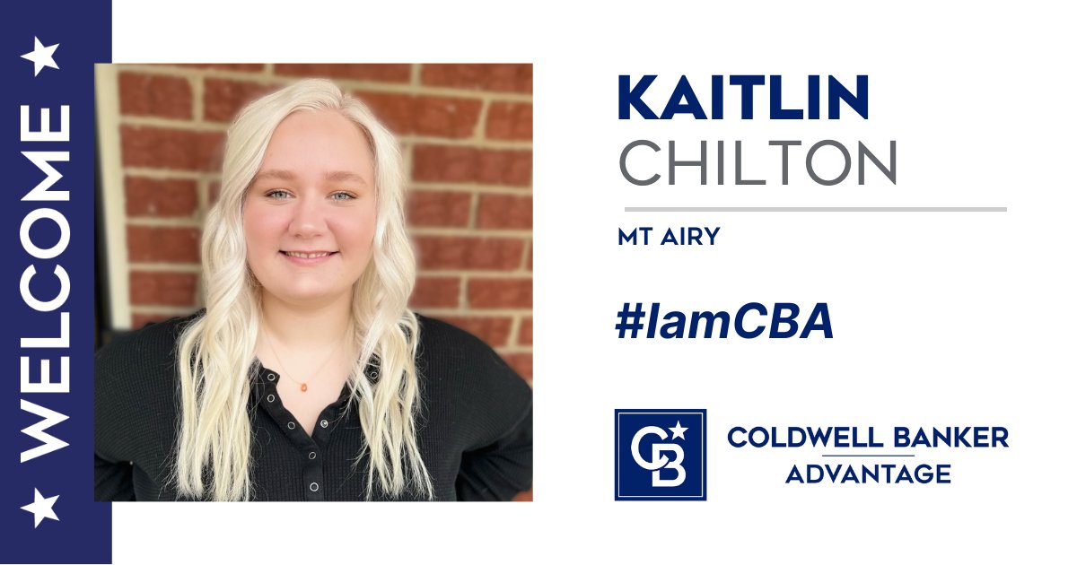 Please help us welcome Kaitlin Chilton to our Mount Airy office!

Welcome, Kaitlin!
#iamcba #withyoualltheway #cbadvantage #mountairync