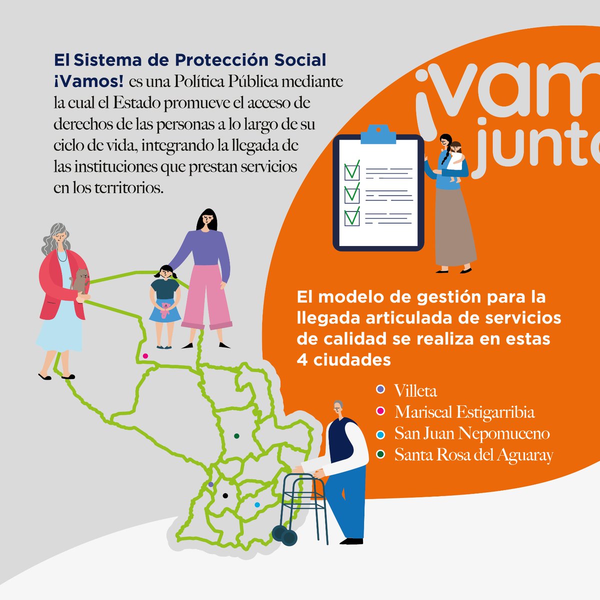 GabSocialPy's tweet photo. ¡Vamos!, Protección Social es el camino para trabajar mejor y  garantizar una vida mejor para los paraguayos y paraguayas. 🇵🇾

Podés saber más sobre ¡Vamos! ingresando a https://t.co/yeYhtOMfu3 📲

#VamosJuntos, Protección Social para tu comunidad 👥 https://t.co/SKaQSetcHs