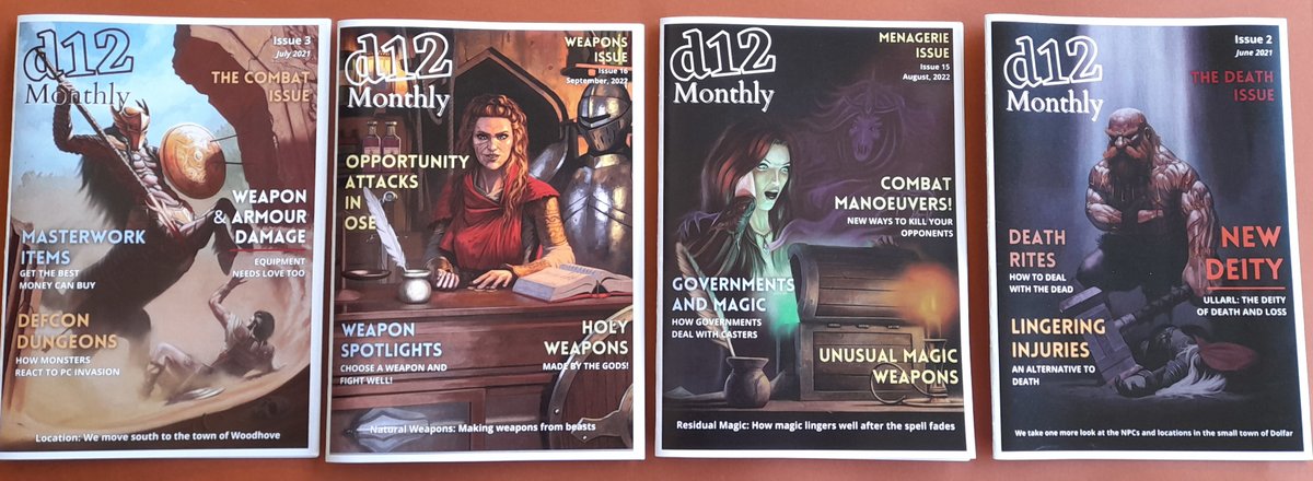 When you support my #DnD zine, #d12Monthly, you not only support the work *I* do, but the work of a great many indie artists as well. 

Isn't that better than supporting a faceless corporation? 

#DungeonsAndDragons #OpenDnD #TTRPG