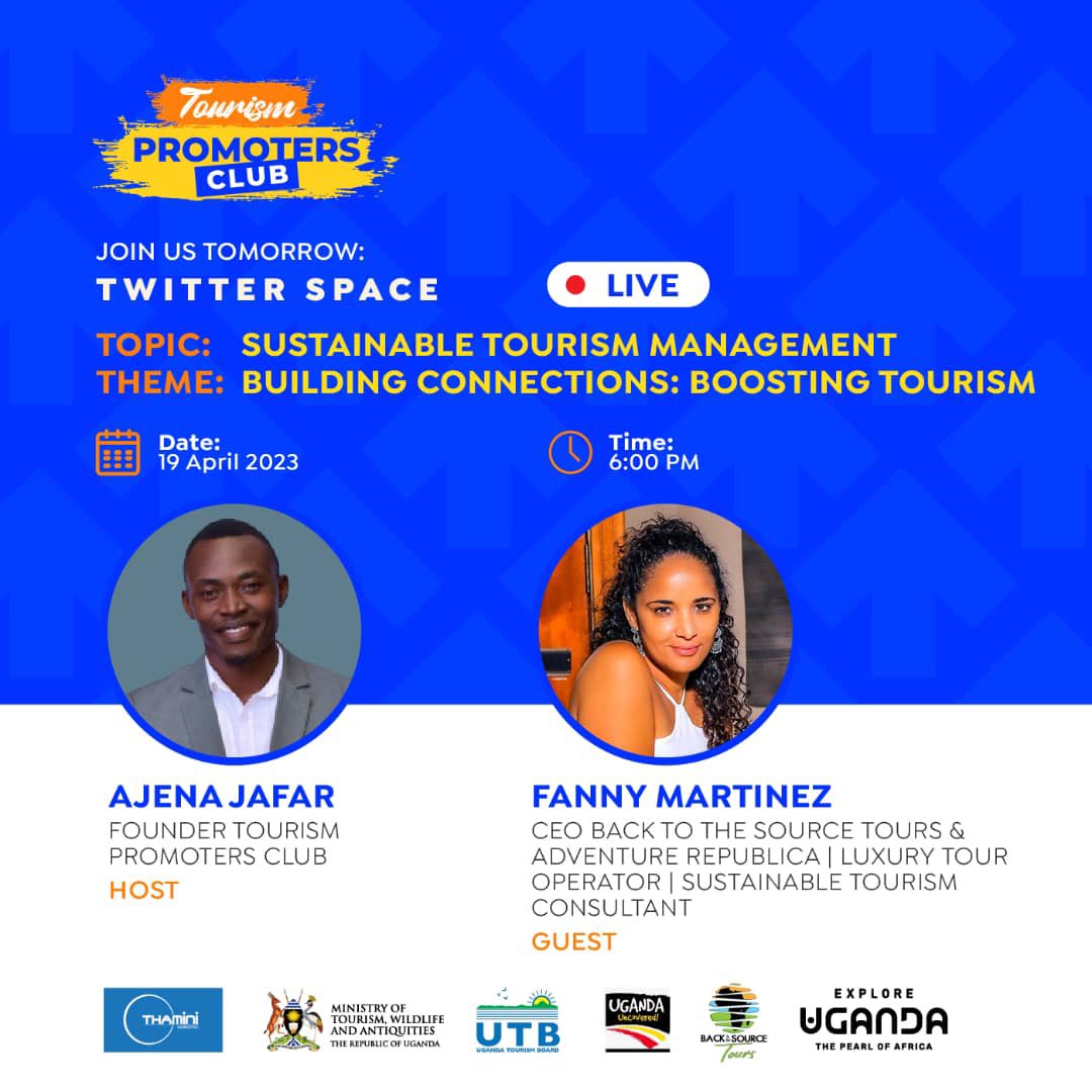 FannyMartinez74's tweet photo. Another great opportunity to discuss sustainability and tourism. Can’t wait. I join a group of very knowledgeable individuals in the matter of responsible tourism. Join in this very important conversation. Everyone can help heal our planet. Today Wednesday, 6pm East Africa Time. https://t.co/TGCa70hmnD