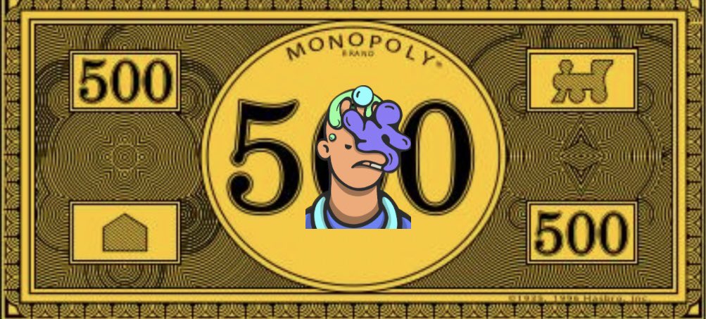 oneheavytitan's tweet photo. Moneyboys? More like Monopoly Moneyboys! I got more gains passing go then being a holder! @MoneyBoysNFT #WhatFUD https://t.co/Hea9YUW9WO