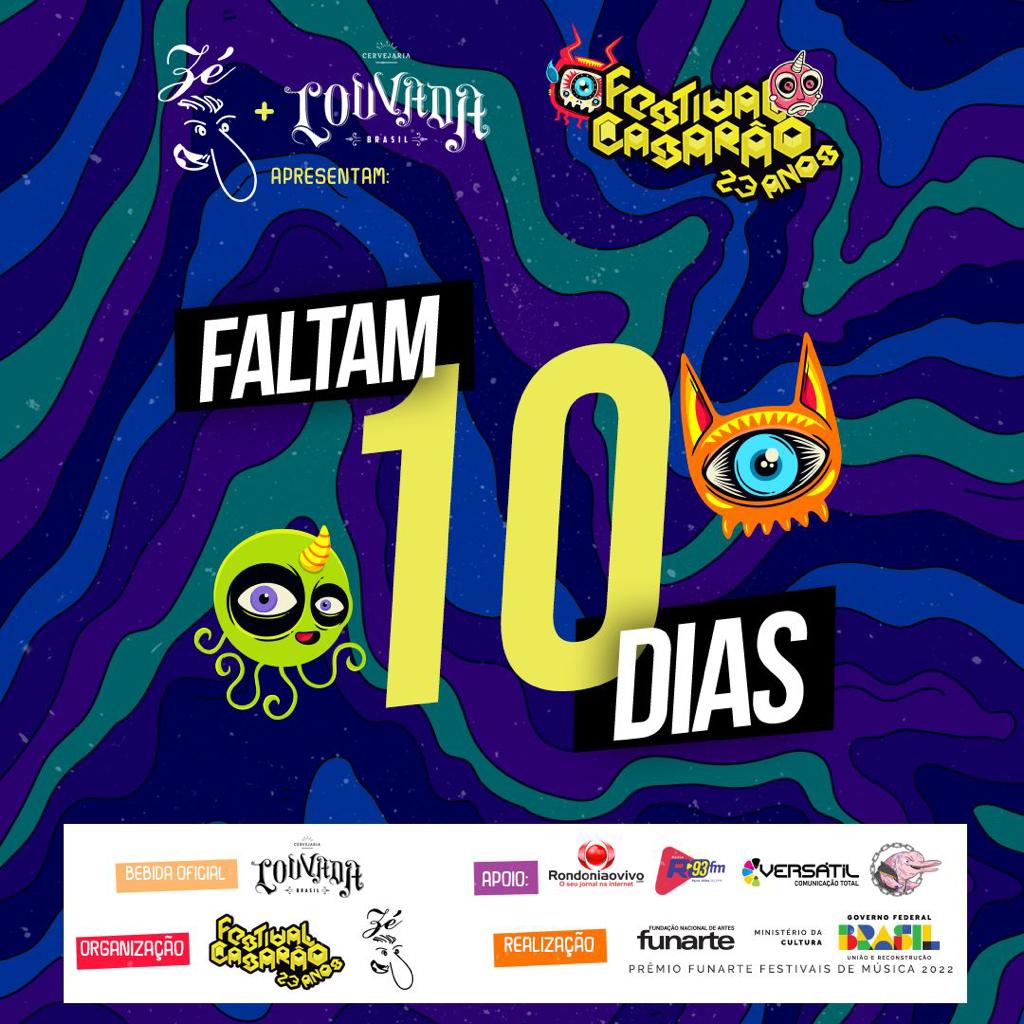 festivalcasarao's tweet photo. A contagem regressiva começou!!!!!
10 DIAS
Só 10 DIAS para o @festivalcasarao 23 anos.
Qquem tá com o ingresso na mão?
Quem tá pronto?
Bora lá?
Ingressos e passaportes em 2. lote ainda.
#festivalcasarao
#zebeer #louvada #apresentam
#bancodaamazonia
#funarte
#pvh #rondonia https://t.co/muaMyrOvp2