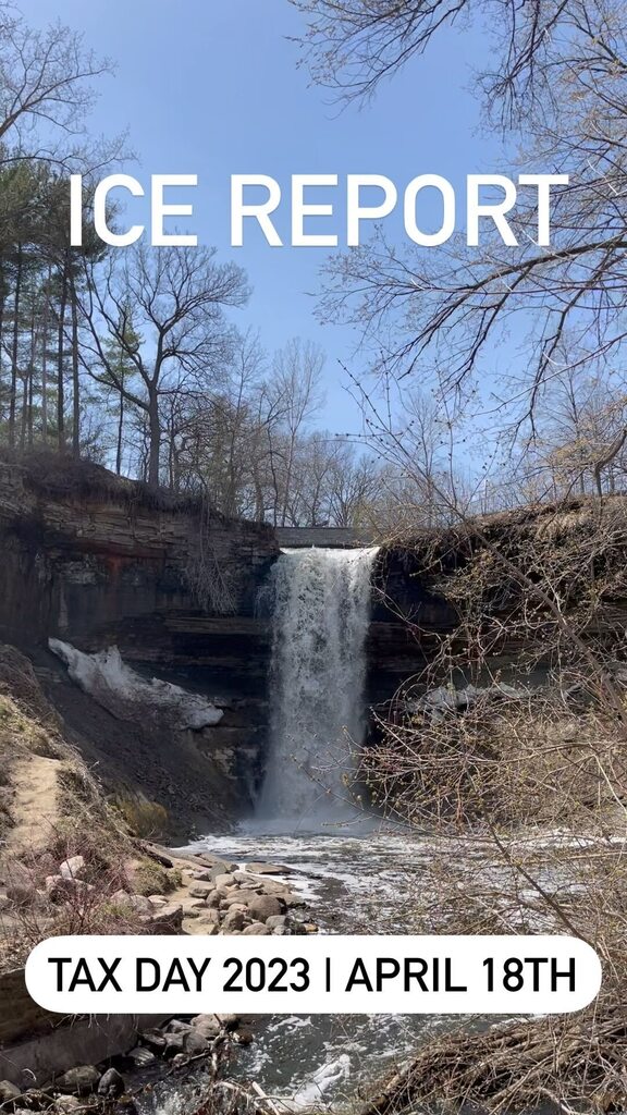 Going … going …
Any guesses when the last of the ice will be gone?

#spring #spinginmn #taxday #procrastinating #onlyinmn #exploremn #minnesota #minnehahafalls #hikemn #hikeyourownhike #neverstopexploring #findyourselfoutside instagr.am/reel/CrMUFBgJ6…