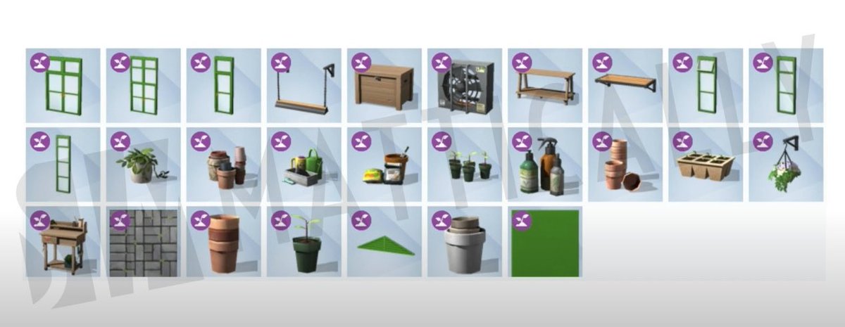 Simlish4's tweet photo. NOTICIAS 🚨 Estos son los elementos que vendrán con los kits #InvernaderoIdílico y #TesorosDelSótano 💚

¿qué les parece? https://t.co/V9ufl4QhJe