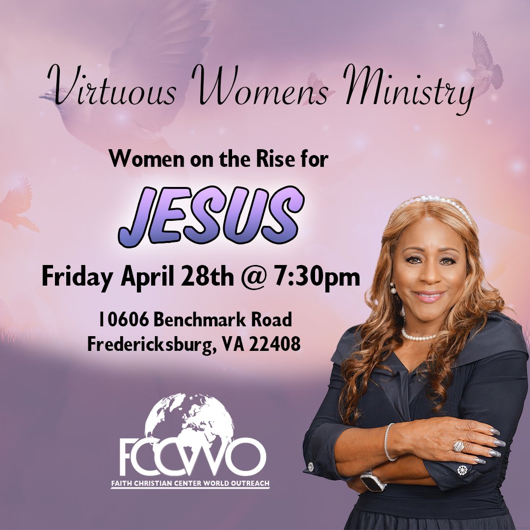 FCCWO's tweet photo. Join us!!! All ladies are welcome!! Light refreshments will be served. Service is onsite only...no live-stream. #fccwo #women #womenempowered #WomenForJesus https://t.co/8zm1Wdahfd
