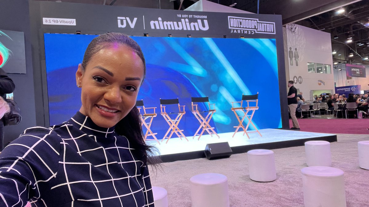 rockynashlive's tweet photo. Happening Soon: @unilumingroup + @vu_studio #VPCentral “Generative AI and it’s Power Today!” I’m ready! @NABShow #NABShow100 https://t.co/JVQGNxh6nF