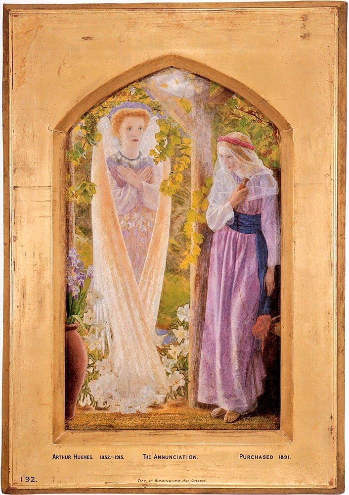 'The Annunciation'.
#ArthurHughes